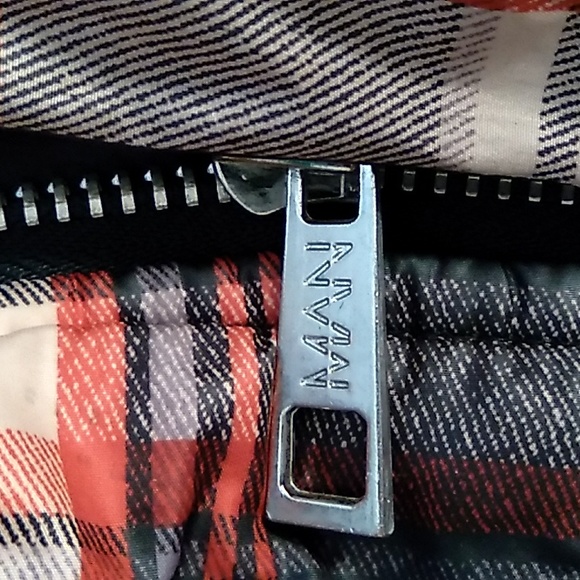 Boohoo Man Lightweight Plaid Multicolor Puffer Parka Jacket Sz Large - Picture 9 of 9